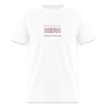 the joy of the lord brings strenght - Men's T-Shirt - white - Front - Jose (178cm)