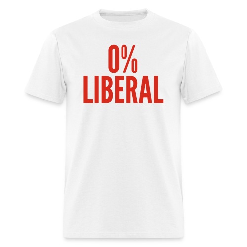 0% Liberal, Canadian version - Men's T-Shirt
