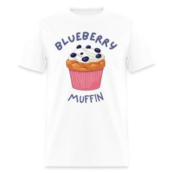 blueberry muffin muffin lover - Men's T-Shirt - white - Front - Jose (178cm)