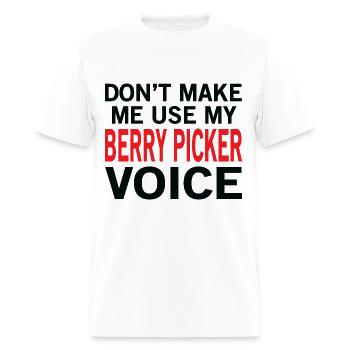 Berry Picker Voice - Men's T-Shirt - white - Front - Jose (178cm)