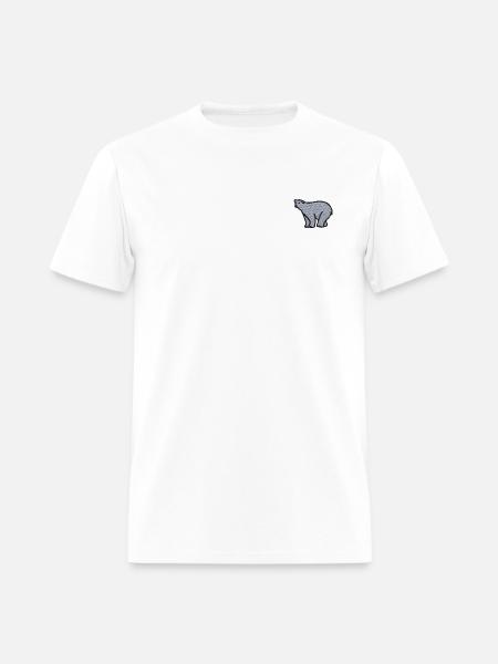Polar bear embroidered - Men's T-Shirt - white