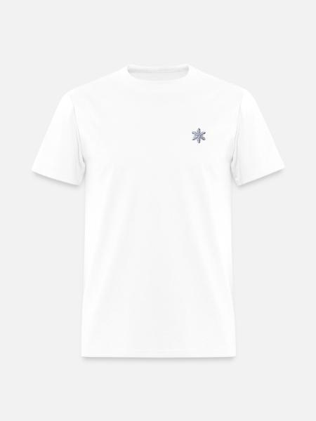 Snowflake embroidered - Men's T-Shirt - white