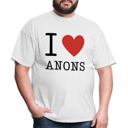 I <3 ANONS - Men's T-Shirt