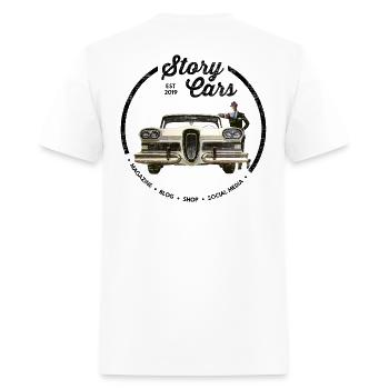"The $250 Million Shirt" - Men's T-Shirt - white - Back - Jose (178cm)