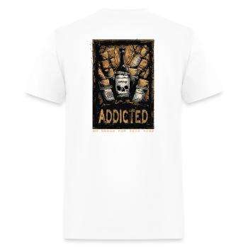 Corksy Addicted The Rebel – QR Edition - Men's T-Shirt - white - Back - Jose (178cm)