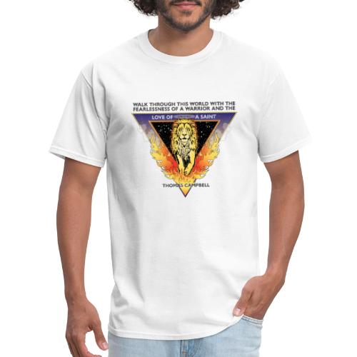 Lion Saint Multicolor - Black Back - Men's T-Shirt