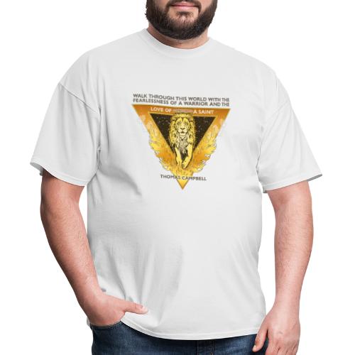 Lion Saint Gold - Black back - Men's T-Shirt