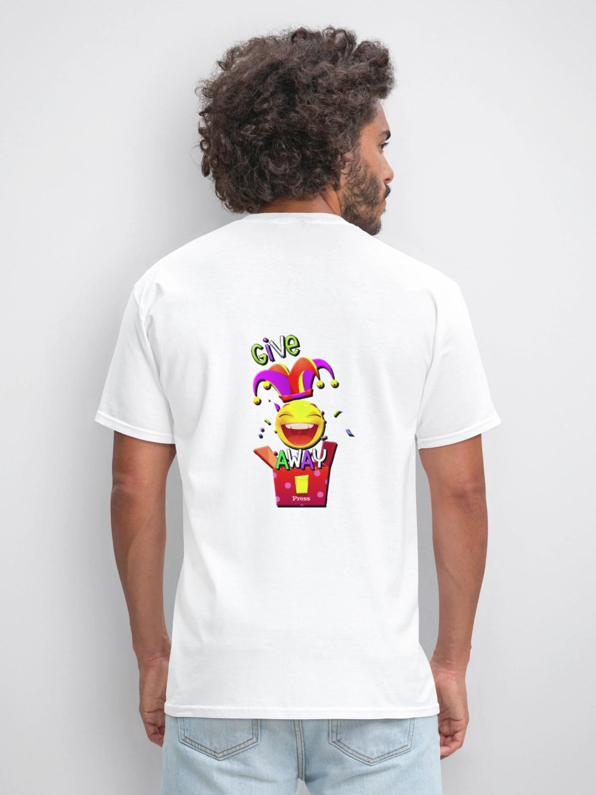 give away - Men's T-Shirt - white - Back - Jose (178cm)