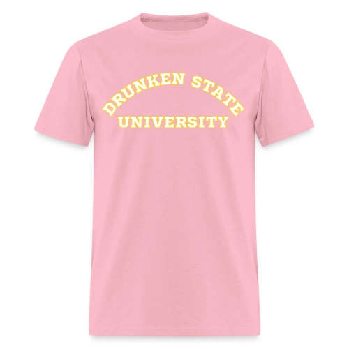 Drunken State University (gold outlines) - Men's T-Shirt