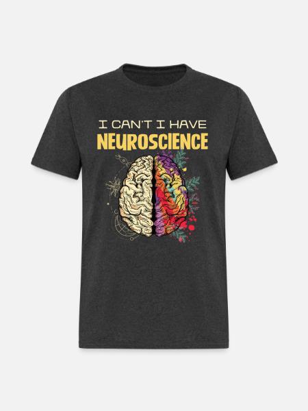 Neuroscience Brain Popart - Men's T-Shirt - heather black