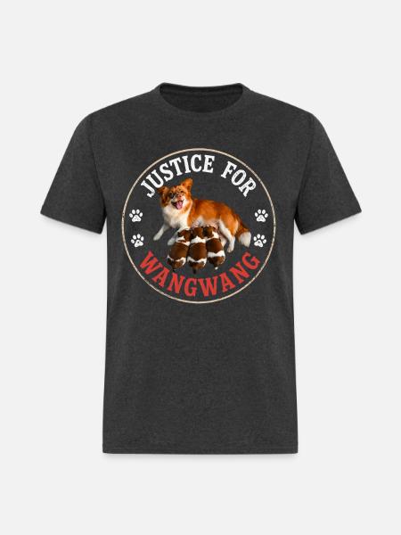 Justice For Wangwang Dog - Men's T-Shirt - heather black
