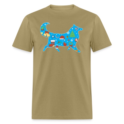 Collie Christmas - Men's T-Shirt