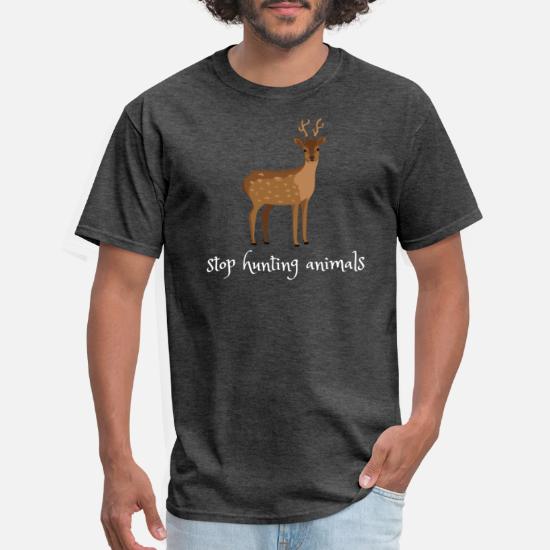 Stop Hunting Animals - Cute Unoffensive Deer' Men's T-Shirt | Spreadshirt