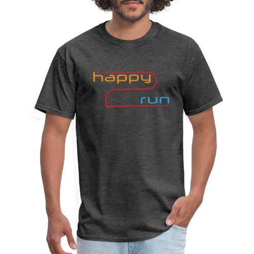 happy 2 run start finish - Men's T-Shirt