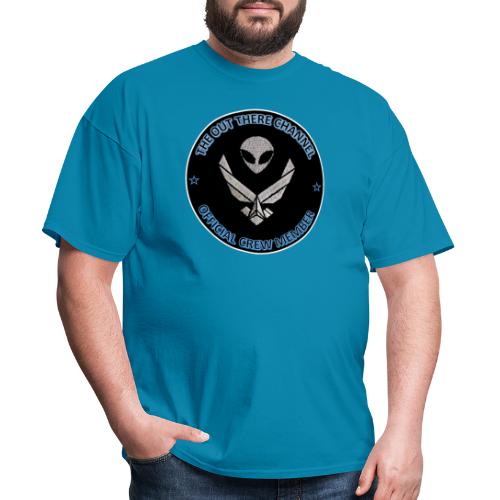 BlackOpsTransBigger1 Front with Mr Grey Back Logo - Men's T-Shirt