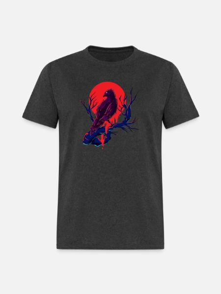 Crow Raven - Men's T-Shirt - heather black