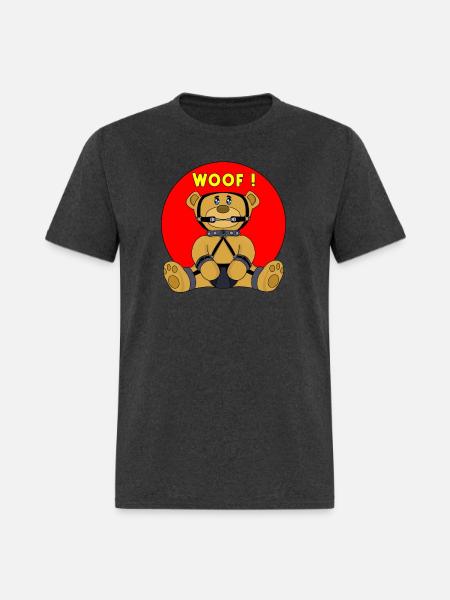 Woof - Men's T-Shirt - heather black
