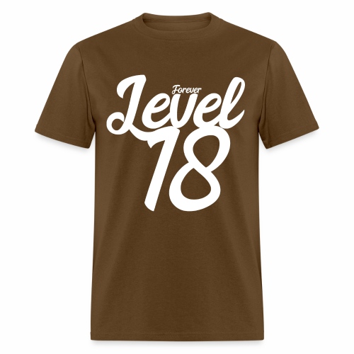 Forever Level 18 Gamer Birthday Gift Ideas - Men's T-Shirt