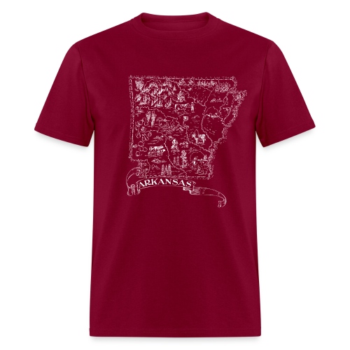 Arkansas Map - Men's T-Shirt