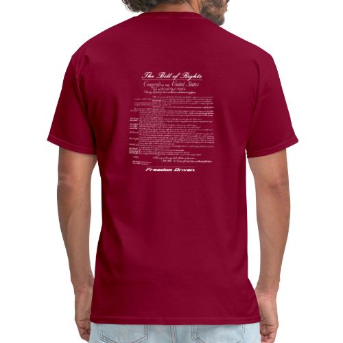 US Bill of Rights White Lettering - Men's T-Shirt