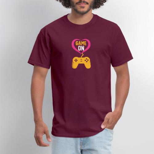 Game On! Pink Heart Controller - Men's T-Shirt