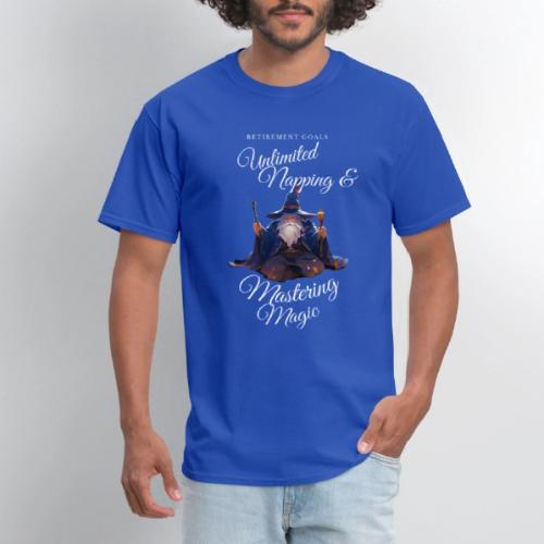 Retirement Goals: Nap & Magic - Men's T-Shirt