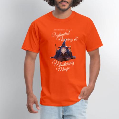 Retirement Goals: Nap & Magic - Men's T-Shirt