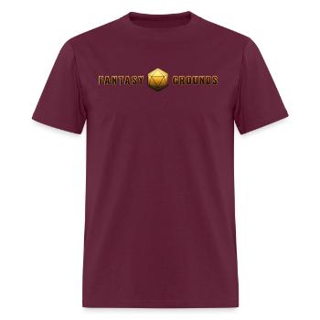Fantasy Grounds Brand in Gold - Men's T-Shirt - burgundy - Front - Jose (178cm)