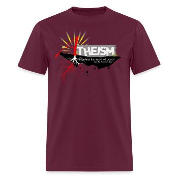 Atheism Seed - Men's T-Shirt - burgundy - Front - Jose (178cm)