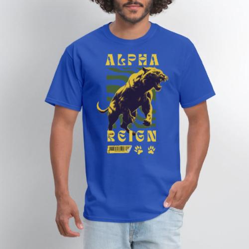 Unleash The Inner Alpha: Fierce Animal Print - Men's T-Shirt