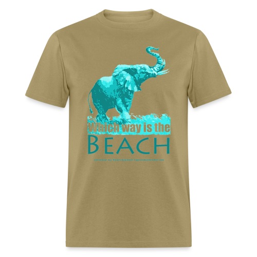 Which way is the beach ts - Men's T-Shirt