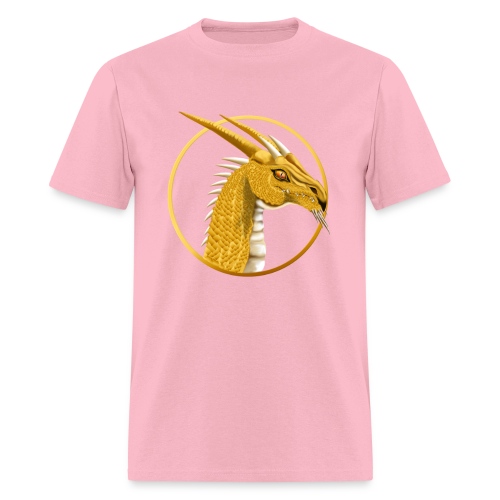 Gold Dragon Face Circle - Men's T-Shirt