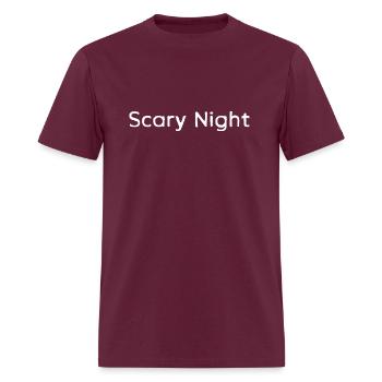 Scary Night - Men's T-Shirt - burgundy - Front - Jose (178cm)