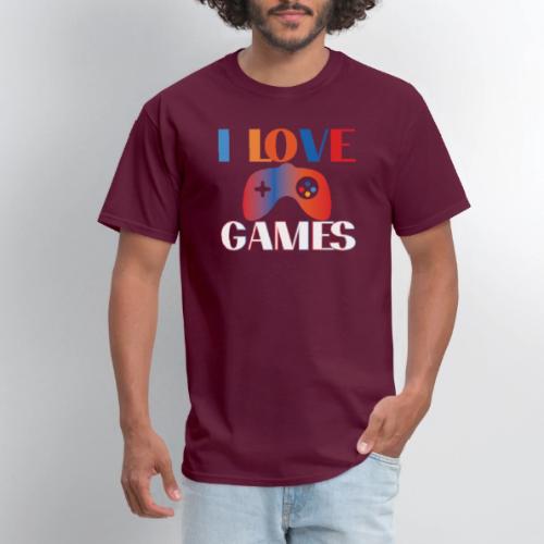 I Love Games Rainbow Controller - Men's T-Shirt