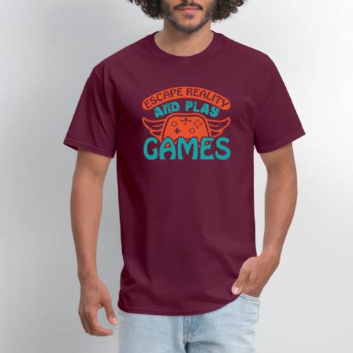 Escape Reality, Play Games - Men's T-Shirt