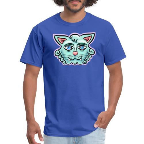 Happy Cat Teal - Men's T-Shirt