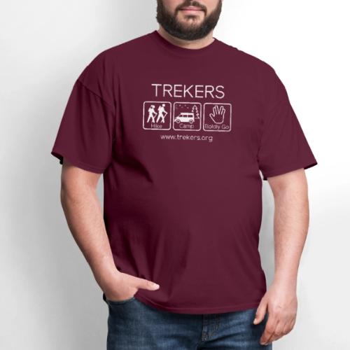 Trekers white logo - Men's T-Shirt