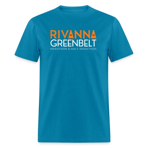 RIVANNA GREENBELT (white text) - Men's T-Shirt
