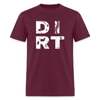 DIRT IN DIRT - Men's T-Shirt - burgundy - Front - Jose (178cm)