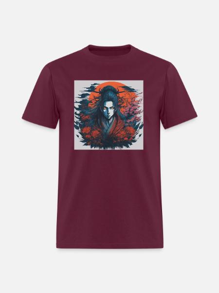 anime beautiful pictures - Men's T-Shirt - burgundy