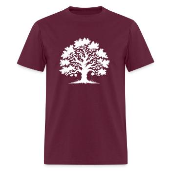Tree - Men's T-Shirt - burgundy - Front - Jose (178cm)