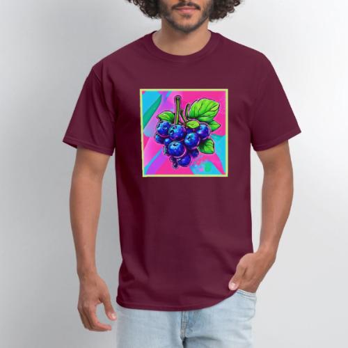 Vibrant Blueberry Artwork - Men's T-Shirt
