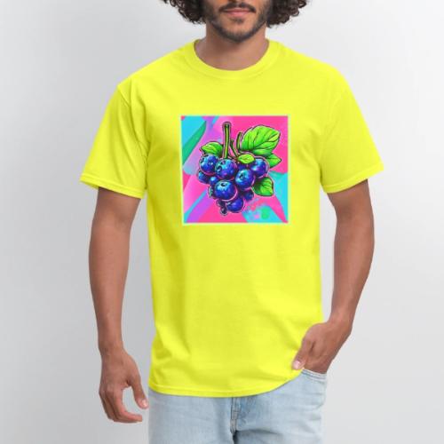 Vibrant Blueberry Artwork - Men's T-Shirt