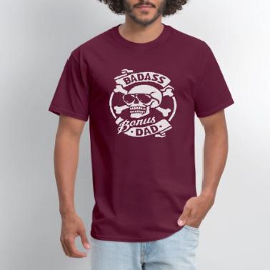 Funny Step Dad Gift T-Shirt – “One Badass Bonus Step Dad” Unisex Tee For Men & Women