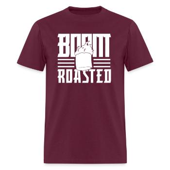 Boom Roasted - Men's T-Shirt - burgundy - Front - Jose (178cm)