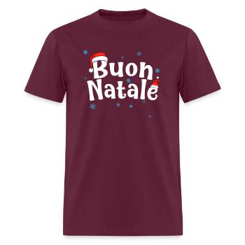 Buon Natale Italien - T-shirt Homme - bordeaux - Devant - Jose (178cm)