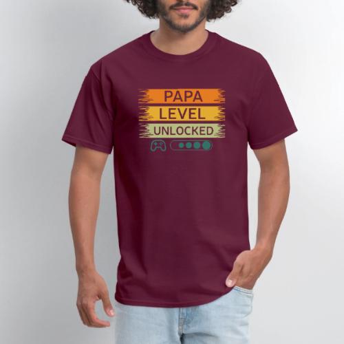 Papa Level Unlocked! - Men's T-Shirt