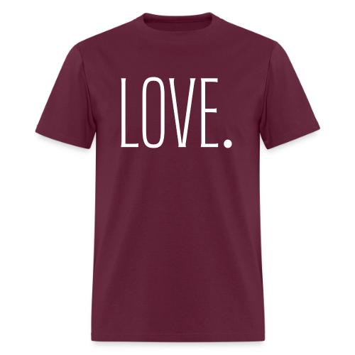 Smoon City_Just Text 6 Love Thin White - Men's T-Shirt