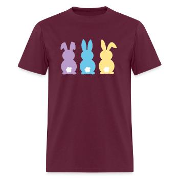 Easter bunnies - Men's T-Shirt - burgundy - Front - Jose (178cm)