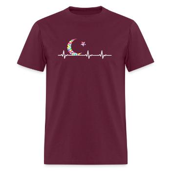Muslim Ramadan Kareem Mubarak Muslim People - Men's T-Shirt - burgundy - Front - Jose (178cm)